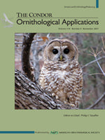 THE CONDOR: Ornithological Applications