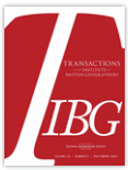 Transactions of the Institute of British Geographers